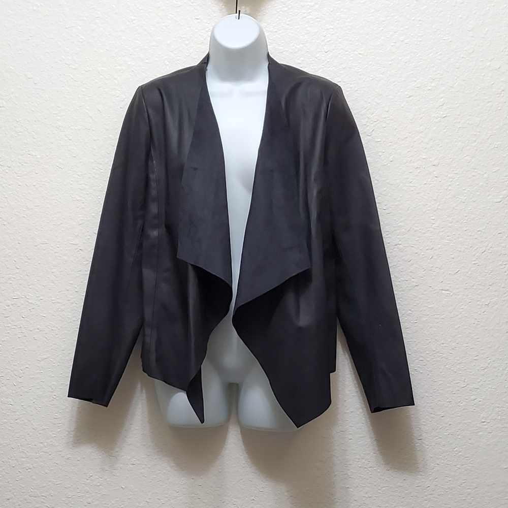 NWT The Limited Jacket Blk Faux Leather/Suede